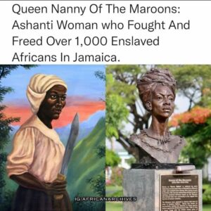 Reposted from @africanarchives —Nanny also known as Queen Nanny was a Maroon leader in Jamaica during the late 17th and early 18th centuries. Enslaved Africans who escaped & established i…