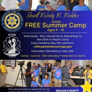 @commissionerbradshaw Sheriff Melody M. Maddox hosts Free Summer Camp Essays are due by May 12th!