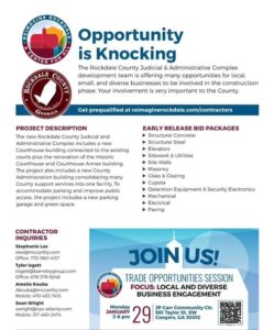 @rockdalegov McCarthy + Barnsley is hosting a Trade Opportunities Session for the Rockdale County Judicial and Administrative Complex