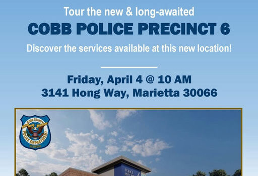 Excitement is in the air as Cobb Police Precinct 6 prepares to open its doors this April! Join the community for a special ribbon-cutting ceremony at 10 a.m. on Friday, April 4, at 3141 Hong Way, Marietta, near the Mountain View Aquatic Center. This is a great opportunity to tour the state-of-the-art facility, meet local police officers, and learn about the vital services available at Precinct 6. Don’t miss this chance to connect with the community and support local law enforcement! Join Them on April 4 for the Cobb Police Precinct 6 Ribbon Cutting. Free to attend! Registration is not necessary. #CobbPolice #CommunityEvent #Marietta #Precinct6 #RibbonCutting #LocalLawEnforcement #PublicSafety Media Credit: Cobb County Government