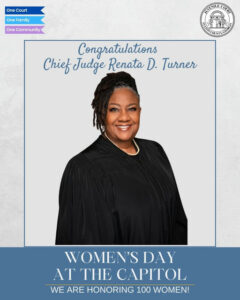 In a remarkable tribute to leadership and vision, Fulton County Juvenile Court Chief Judge Renata D. Turner was celebrated as one of Georgia's 100 Women of Excellence at the Georgia State Capitol on March 14, 2025, in honor of Women's History Month. Known for her unwavering strength, purpose, and forward-thinking, Judge Turner's influence extends far beyond the courtroom, paving a path for future generations. Her recognition is a testament to her dedication to justice and her role as a guiding force in the community. Join in congratulating Judge Turner for her illustrious achievement and her inspiring contribution to society. Witness the celebration and connect with the stories of more women who are shaping history. #WomenOfExcellence #CongratulationsJudgeTurner #WomensHistoryMonth #Leadership #Inspiration #FultonCounty #GeorgiaWomen #Trailblazers Media Credit: Fulton County Juvenile Court