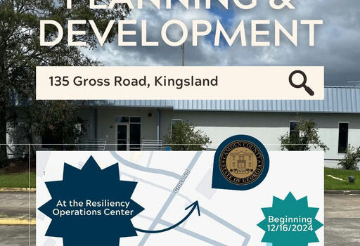 Exciting news for Camden County—The Planning & Development department has officially moved to a brand-new location! Starting today, Monday, December 16, 2024, all services including Building Permits, Inspections, Planning, Flood Protection, and GIS for unincorporated areas are now housed at the state-of-the-art Resiliency Operations Center at 135 Gross Road, Kingsland. This move reflects our commitment to better serve the community and streamline operations in a modern space. We appreciate your patience during this transition and look forward to welcoming you to our new home, where growing and improving our community continues to be our top priority. #PlanningAndDevelopment #NewHome #ResiliencyOperationsCenter #135GrossRoadInKingsland #Planning #BuildingPermits #Inspections #FloodProtection #GIS #NewLocation #CamdenCountyGA Media Credit: Camden County, Georgia