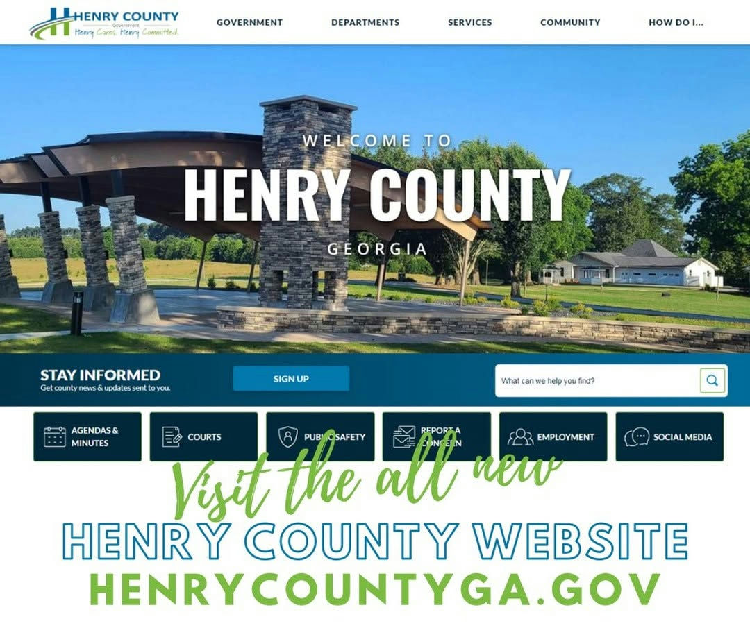 Attention Henry County residents! A new digital hub is here to serve you better. The newly launched Henry County Website at henrycountyga.gov is designed to provide easy access to essential information and resources for the community. Explore the latest updates, services, and events tailored just for you. This user-friendly platform ensures that staying connected with your local government has never been easier. Discover what Henry County has to offer and stay informed about important announcements and initiatives. They encourage everyone to visit the site and experience the improvements firsthand. Check it out today at henrycountyga.gov!