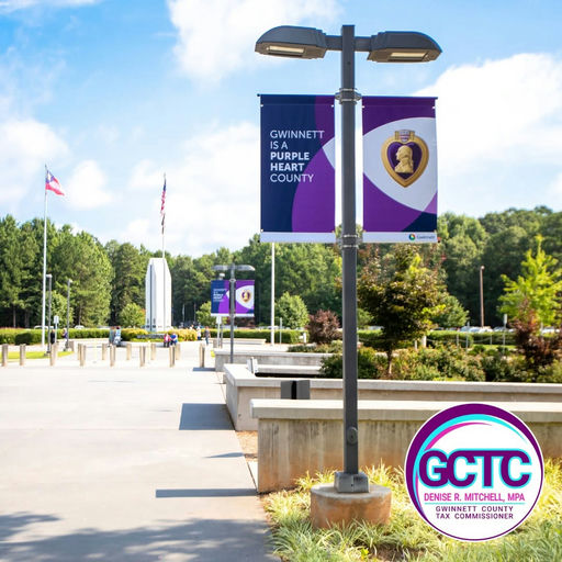 We honor the brave men and women who were wounded in service to our country — true heroes who sacrificed for our freedom.💜 Gwinnett County is proud to support our Purple Heart Veterans with special benefits: 🚗 Tax exemption on one vehicle 🏷️ Free license plates (including branch-specific tags and motorcycle plates!) 📄 Just bring your documentation to qualify! Questions? Give us a call at 770-822-8818. Know a Purple Heart recipient? Tag them or share this post to spread the word! Media Credit: Gwinnett Tax Commissioner