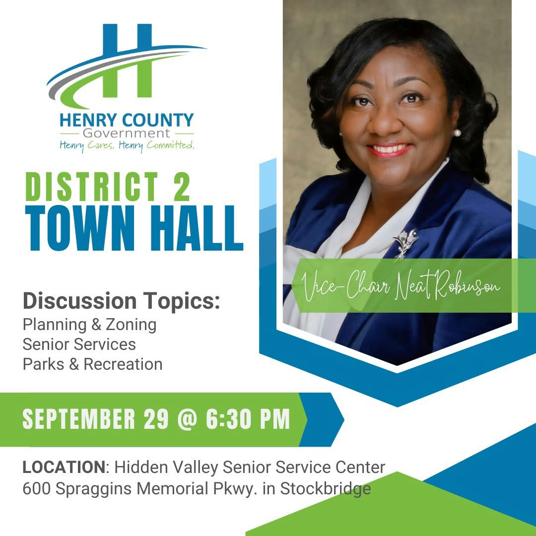 Join the community for an insightful evening at the District 2 Town Hall with Vice-Chair Neat Robinson. Set for September 29 at 6:30 PM, this event will take place at the Hidden Valley Senior Service Center. Engage in vital discussions surrounding planning and zoning, senior services, and parks and recreation. This is an excellent opportunity to voice concerns and stay updated on local matters. Don't miss out on being part of the conversation that shapes your community!