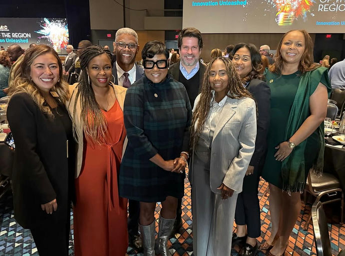 **From Commissioner Lorraine Cochran-Johnson:** I had the pleasure of spending my birthday morning representing DeKalb County at the Atlanta Regional Commission’s 2025 State of the Region – Innovation Unleashed. Standing alongside members of my administration made the morning even more special. Thank you to everyone who has taken the time to send birthday wishes. I truly appreciate the kindness and support. 💛 Media Credit: Lorraine Cochran-Johnson