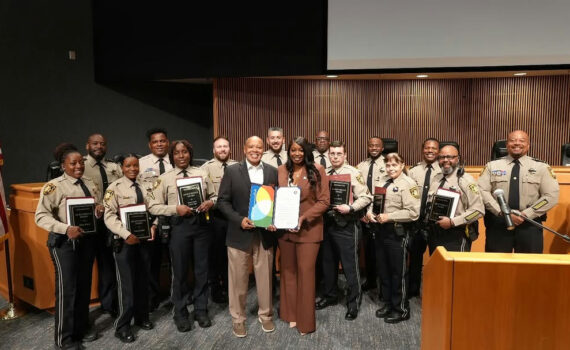 The Gwinnett County Sheriff’s Office is proud to recognize the following for September Spotlight of the Month: Assistant Chief J. Casey, Major D. Royal, Lieutenant C. Young, Lieutenant A. Hilliard, Lieutenant J. Smith, Sergeant A. Baker, Corporal S. Santa Maria, Deputy Sheriff Master G. Coward, Deputy Sheriff Senior R. Fluker, Deputy Sheriff Senior K. Carroll, Deputy Sheriff Master A. Booker, Deputy Sheriff Master R. Lewin-Bye, Deputy Sheriff Master K. Little, Deputy Sheriff Master K. Fieldgrove, Deputy Sheriff Master G. Fields, and Deputy Sheriff Master L. Harri. On July 2, 2025, an individual at GJAC suffered cardiac arrest. GCSO Court deputies promptly alerted 911, initiated CPR, and deployed an Automated External Defibrillator (AED). When Fire and Emergency Services arrived, they continued life-saving efforts. As a result, the individual regained a pulse and was subsequently transferred to Northside Gwinnett for advanced cardiac care.  GCSO Court deputies were honored by county leaders and Gwinnett Fire and Emergency Services for their life-saving response during the medical emergency. This incident is a testament to the commitment and professionalism of our staff and all Gwinnett first responders. We extend our gratitude to Gwinnett Fire Chief Fred Cephas and Northside Hospital’s Chief Operating Officer in Duluth, and Vice President of Physicians Services Jay Dennard for highlighting the commendable service of GCSO and for supporting our shared mission of public service.