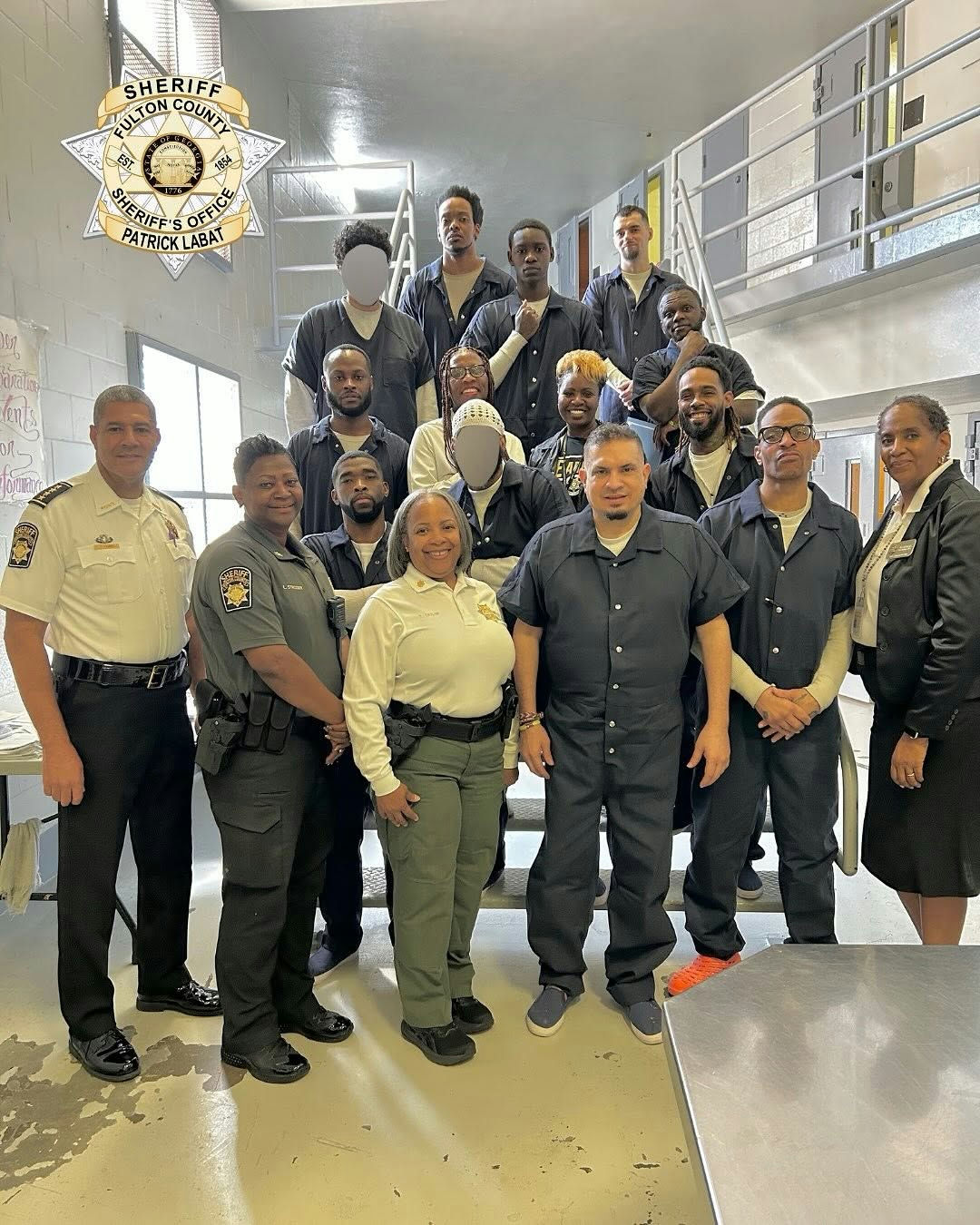 We celebrated nine current and four former Fulton County Jail residents who completed The “DOOR,” DeKalb Open Opportunities for Recovery Program, a powerful reentry and recovery pathway made possible through STAND, Inc. and the Fulton County Sheriff’s Office New Beginnings Initiative. Special thank you to The DOOR program coordinator Ms. Susan Maxwell. One graduate shared, “This is the first time in my life I’ve graduated from anything and really lets me know what is possible to achieve. This program taught me so much and means so much to me.” To signify the occasion, each graduate received a certificate of completion and hygiene care package, and the celebration ended with a special meal prepared by guest speaker Chef Darrin Ward, who is in his 25th year of recovery and reminded the graduates: “Today’s situation does not have to define your future. If you do the work and seek the support, it will get better.” #secondchances #newbeginnings #fcso