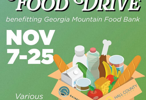 GAINESVILLE-HALL CO. COMMUNITY FOOD DRIVE ONGOING FROM NOV. 7-25 In an effort to help those in need amid SNAP cuts amid the federal government shutdown, the City of Gainesville and Hall County Government have partnered to host a community food drive from Friday, Nov. 7-Tuesday, Nov. 25. The food drive will support the Georgia Mountain Food Bank, which will distribute donations to food-insecure households. “SNAP, or Supplemental Nutrition Assistance Program, provides food benefits to low-income families to supplement their grocery budget so they can afford the nutritious food essential to health and well-being,” said Gainesville Public Relations Director Christina Santee-Moss, according to the USDA Food and Nutrition Service. “While millions of families across the U.S. await reduced SNAP benefits, if they get even that, the City and County are hoping to assist local families now by partnering with the Georgia Mountain Food Bank and making the community’s ability to participate easier by establishing collection sites at 30-plus locations in Gainesville, and northern, eastern, western, and southern Hall County.” If interested in contributing to the food drive, please visit hallcounty.org to view the full press release, including a list of acceptable healthy food items and all available donation locations. For food drive-related questions, please email the City of Gainesville, csantee@gainesvillega.gov, or Hall County Government, pio@hallcounty.org. For food distribution-related questions, please call the Georgia Mountain Food Bank at 770-534-4111. To find additional nearby food resources, including local food pantries, visit the Georgia Department of Community Affairs website: https://dca.georgia.gov/ Media Credit: Hall County Government
