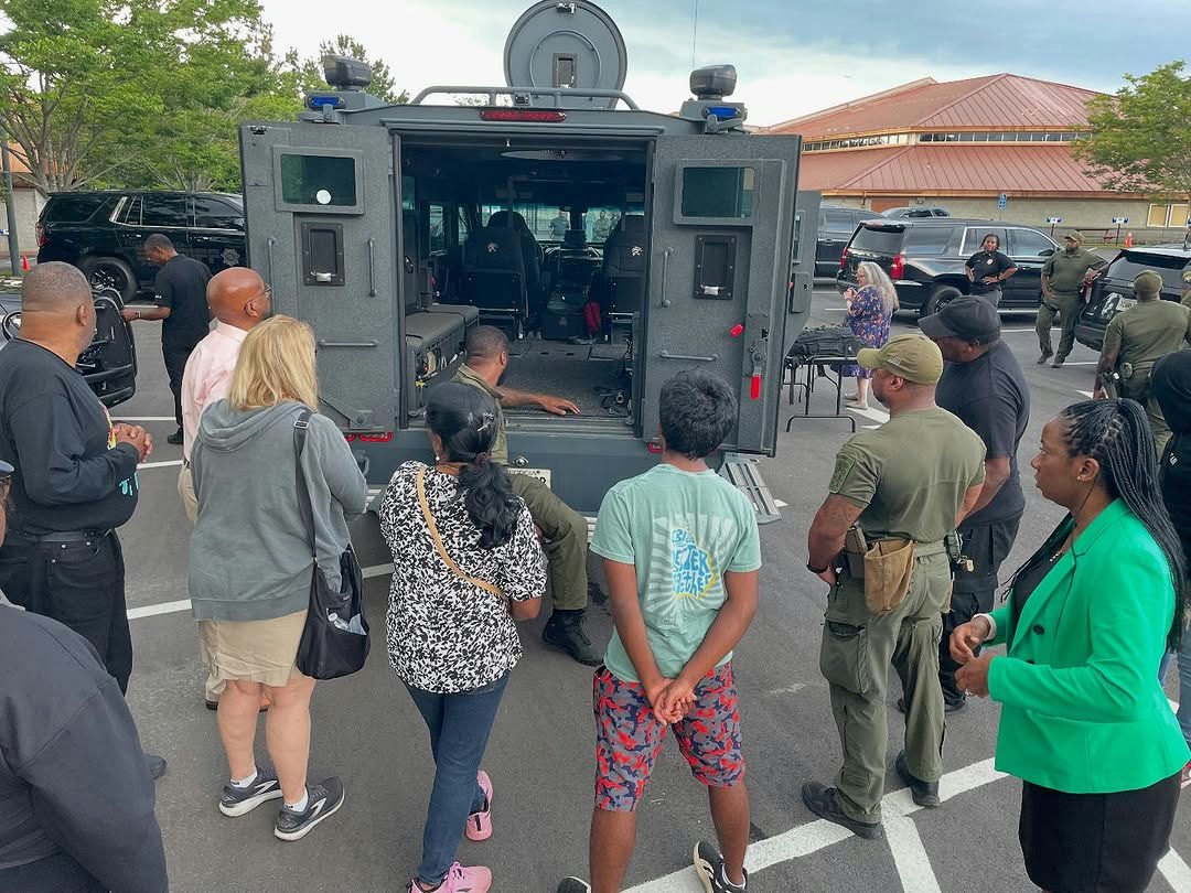 Week 4 Sheriff’s Citizens Academy ✅ This week, our Law Enforcement Division got to show off transportation vehicles, gear and assets: SWAT, K9, Motors, Transport, Drones. Follow along each week! #fcsostrong #CitizensAcademy