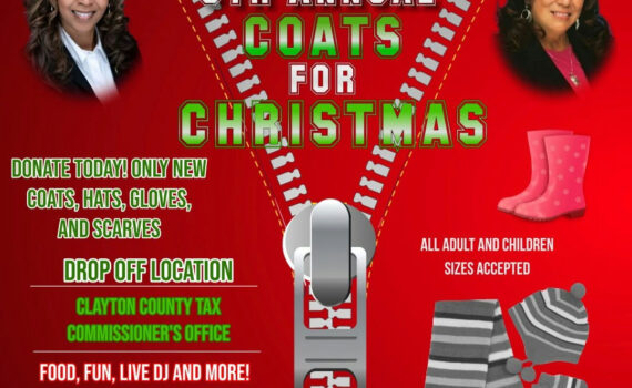 Join the effort to spread joy this holiday season with the 5th Annual Coats for Christmas! On December 23, 2025, the Tax Commissioner's Office invites the community to donate brand-new coats for men, women, and children in need. Drop off your donations at one of our convenient locations and be part of making a difference in someone’s life. Together, we can bring warmth and comfort to those who need it most this winter. Help us collect as many coats as possible through December 19, 2025, as every coat counts! Thank you for your generosity and support.