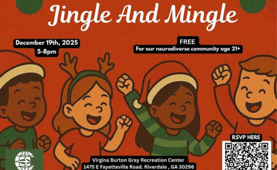 Experience an unforgettable night filled with music and holiday cheer! Join Clayton County Parks and Recreation in a festive celebration tailored for the neurodiverse community aged 21 and over. Taking place at Jim Huie Recreation Center in Riverdale, this event promises good company and a joyful atmosphere. Mark your calendars for Friday, December 19, 2025, from 5:00 PM to 8:00 PM. Don't miss the opportunity to connect and celebrate together with friends and family! Registration is required, so be sure to scan the QR code for more details! Media Credit: Clayton County GA