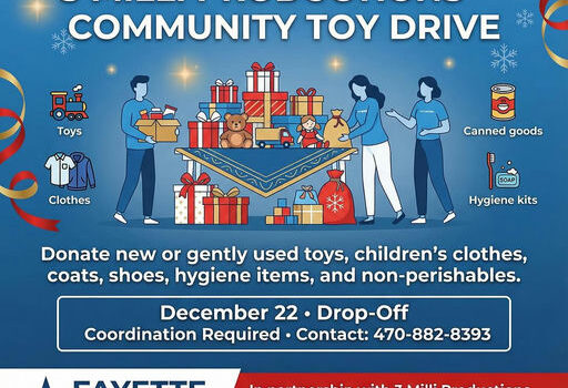 Join Young Dems and 3 Milli Productions in spreading happiness this holiday season. On December 22, support local kids by donating new or gently used toys, kids' clothes, and more. Your contributions will bring joy and essentials to families in need, ensuring every child experiences the magic of Christmas. Together, this community effort will make a significant difference, and your participation can help brighten the holidays for many. Let’s unite to show love and generosity during this festive time! Media Credit: Fayette County Young Democrats