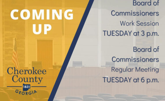 Mark your calendars for this Tuesday! Join us for the Board of Commissioners Work Session at 3 p.m., followed by the Regular Meeting at 6 p.m. It's a great opportunity to engage with local leaders and discuss important community topics. Don't miss out – visit cherokeega.com to watch and stay informed! Media Credit: Cherokee County, GA-Government