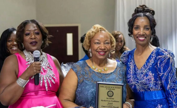 Celebrating the remarkable achievements of Chairwoman Carlotta Harrell and Sheriff Reginald B. Scandrett at the Henry County NAACP Gala. Chairwoman Harrell has been awarded the Myrlie Evers Trailblazer Award for her dedicated public service and visionary leadership. Sheriff Scandrett, a pioneering figure as the county’s first African-American Sheriff, received the Medgar Evers Vanguard of Justice Award, highlighting his innovative commitment to community safety. These awards underscore the profound impact of their work on justice and equality. The evening was enriched by inspiring speeches, especially from Congresswoman Maxine Waters, reminding all attendees of the power of unity and voting. A heartfelt congratulations to all honorees for their contributions to a brighter future. Media Credit: Henry County
