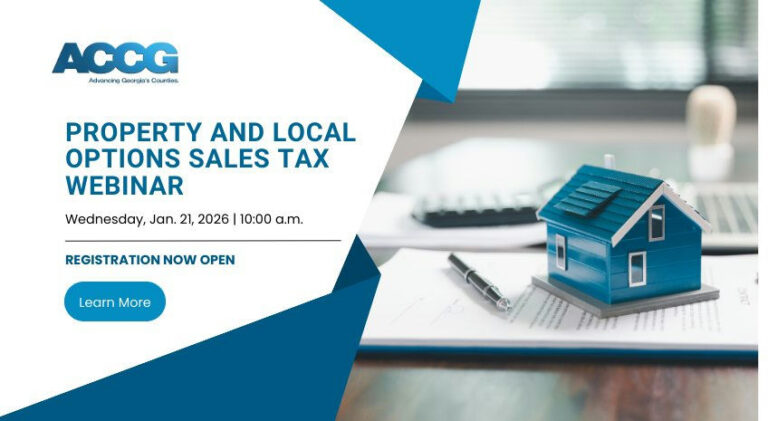 Mark your calendars for the ACCG webinar on property tax and Local Option Sales Tax (LOST) scheduled for **Wednesday, January 21 at 10 a.m.**. This session is a valuable opportunity to understand the crucial property and sales tax decisions that counties will face this year. They encourage interested parties to **register today** to secure a spot and gain insights into these important topics. Learn more at [this link](https://ow.ly/sCVb50XTy3g).