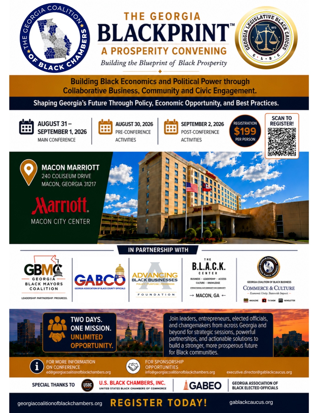 2026 Georgia BLACKPRINT Prosperity Convening event flyer