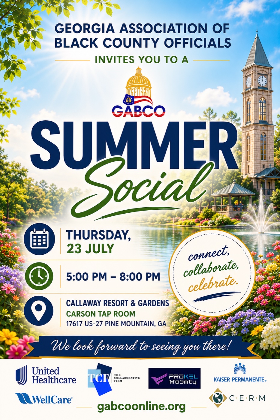 2026 GABCO Summer Social event flyer